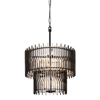 Park Row 10 Light 2-Tier Chandelier