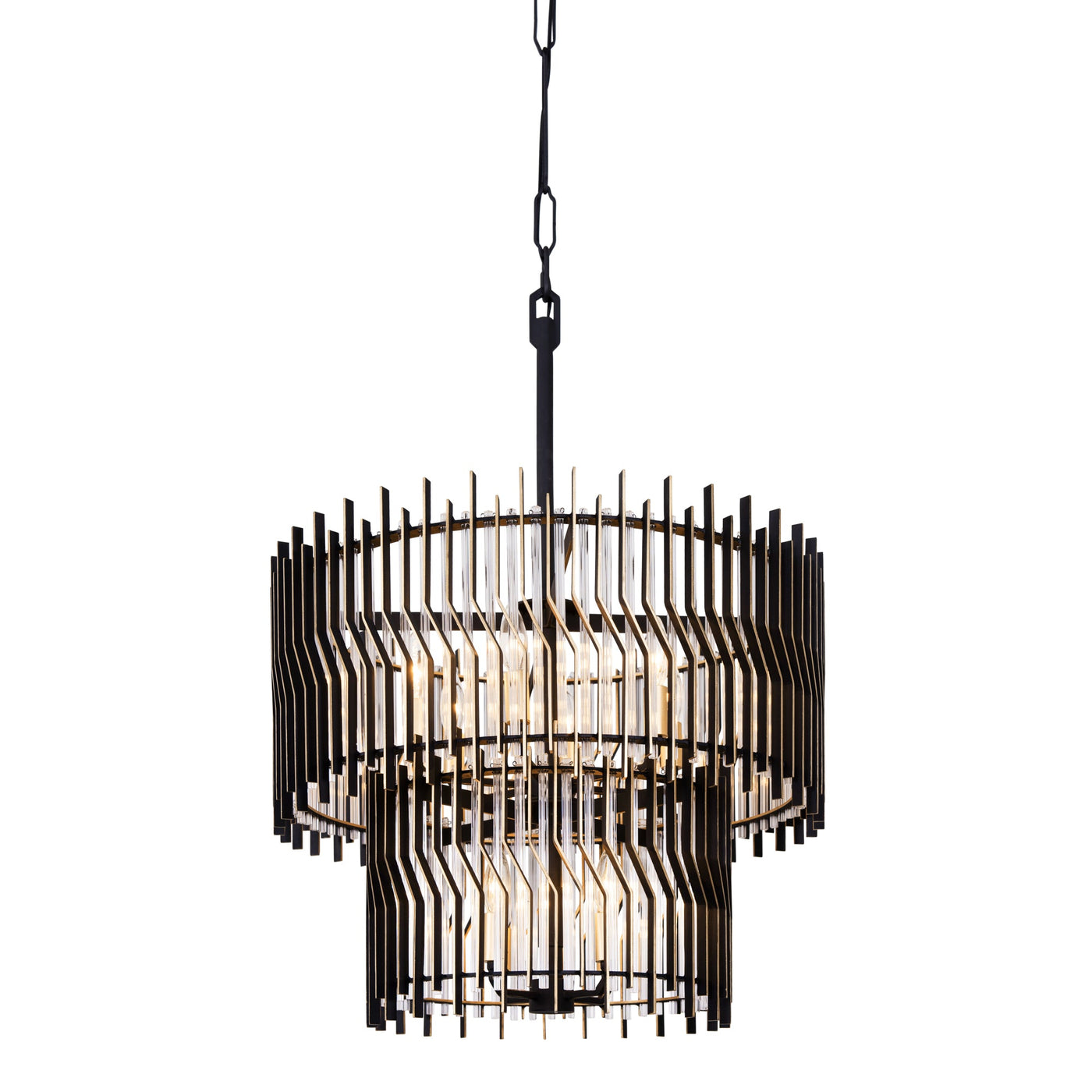 Park Row 10 Light 2-Tier Chandelier