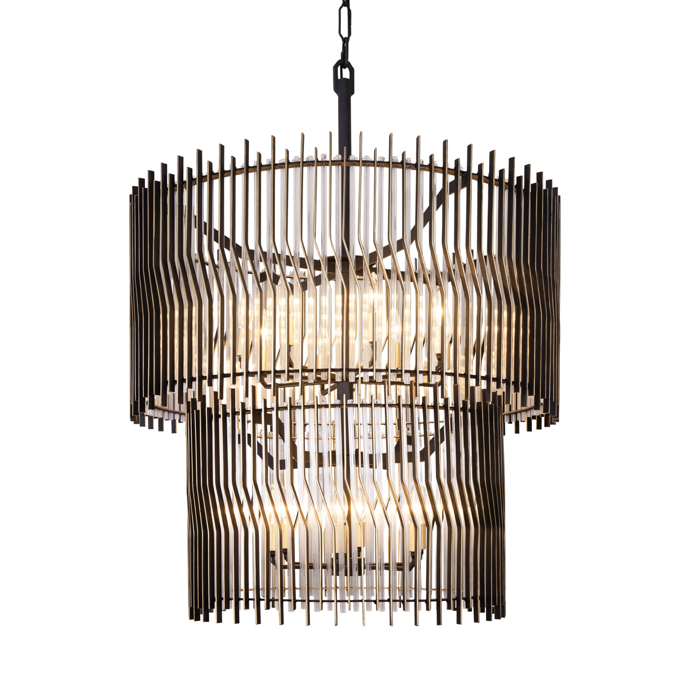 Park Row 14 Light 2-Tier Chandelier