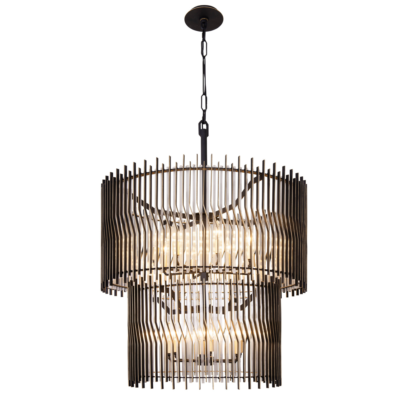 Park Row 14 Light 2-Tier Chandelier