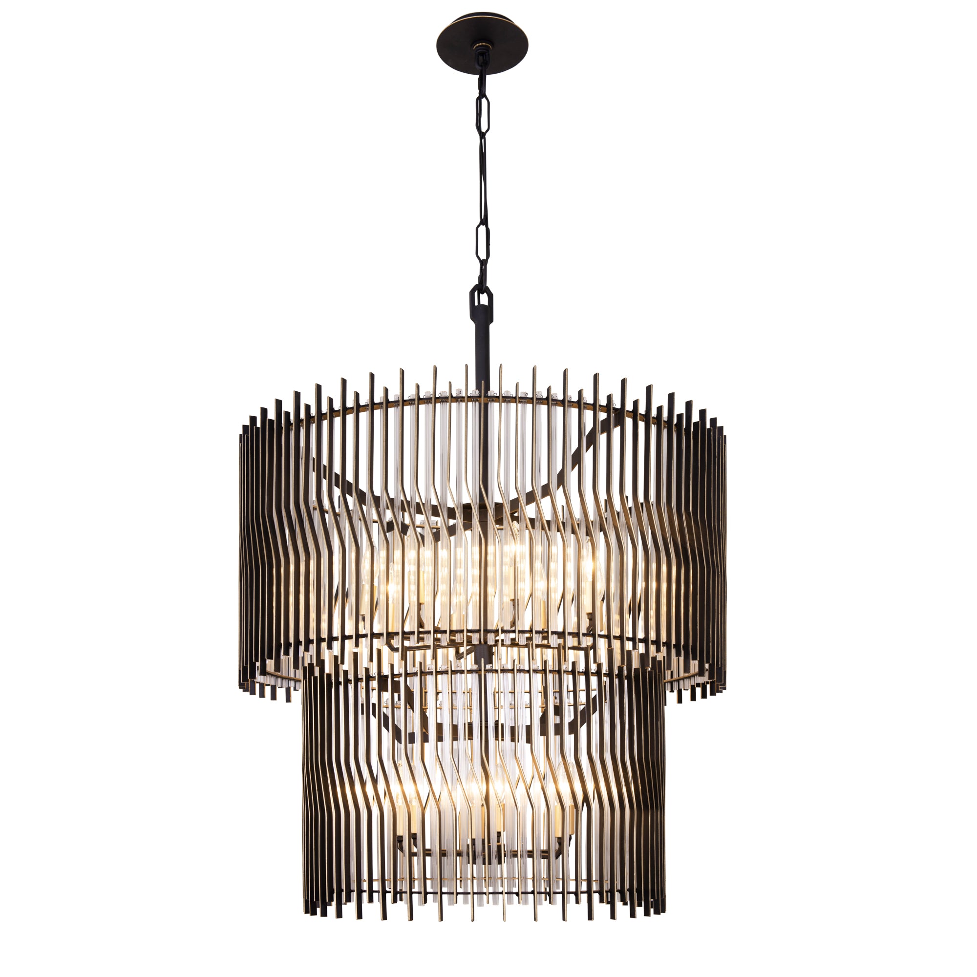 Park Row 14 Light 2-Tier Chandelier