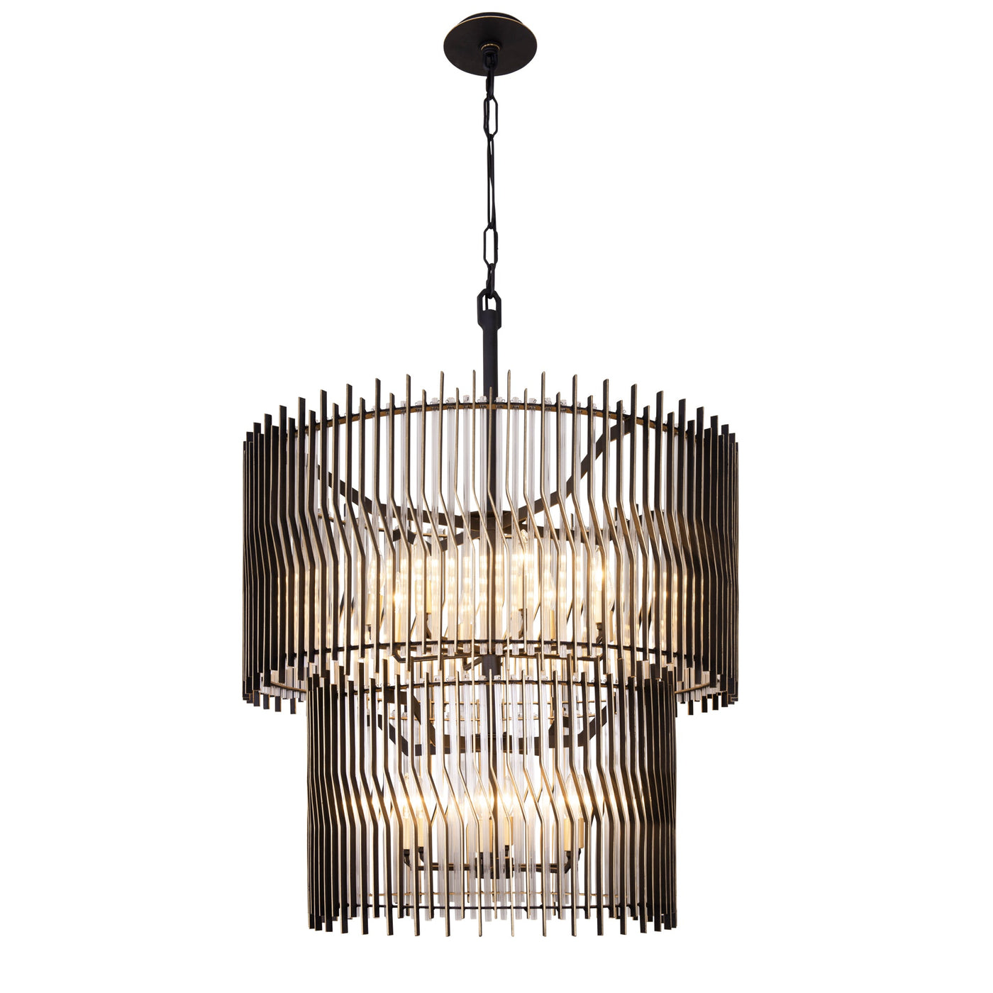 Park Row 14 Light 2-Tier Chandelier