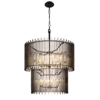 Park Row 14 Light 2-Tier Chandelier