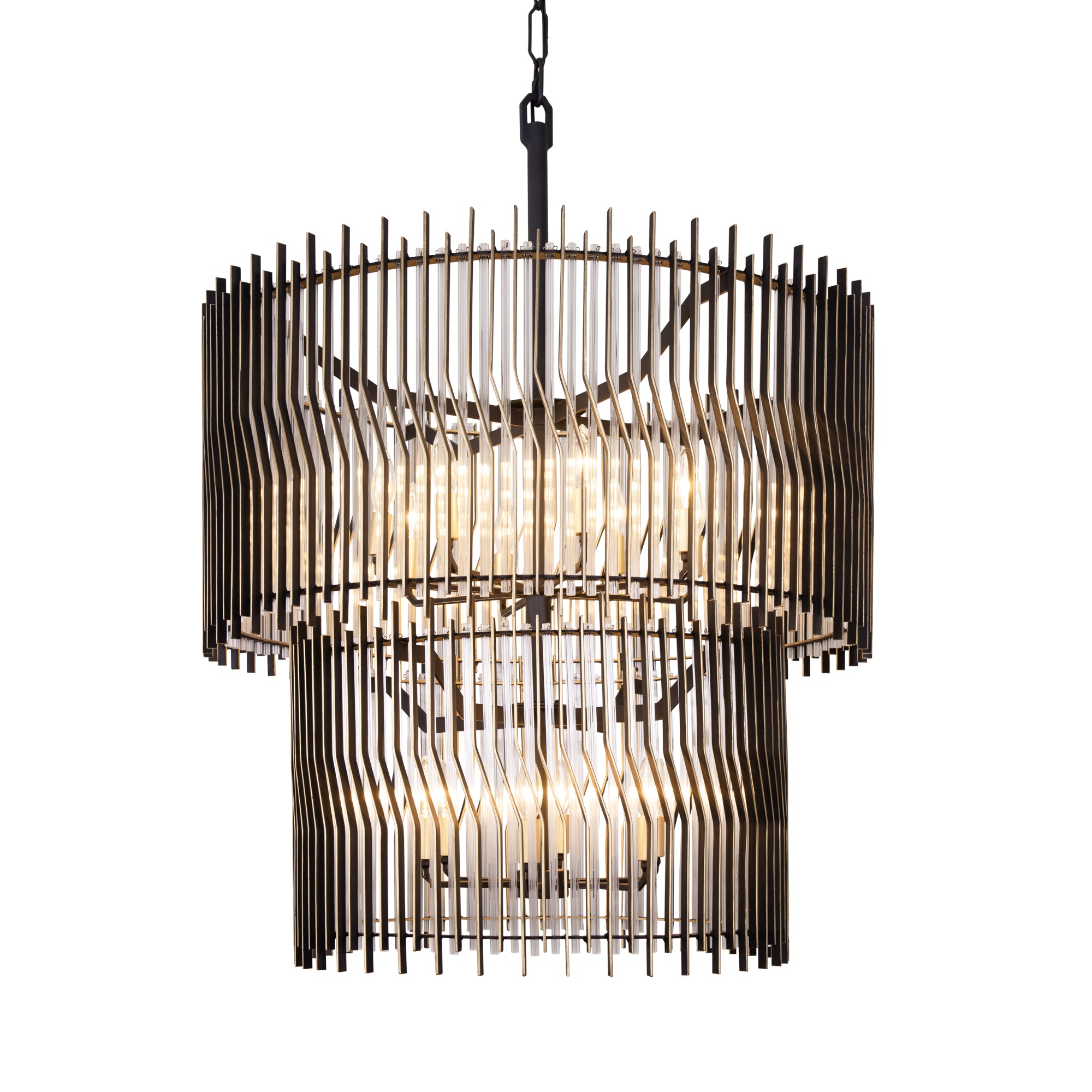 Park Row 14 Light 2-Tier Chandelier