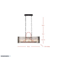 Park Row 5 Light Linear Pendant