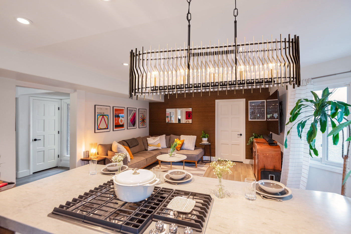 Park Row 5 Light Linear Pendant