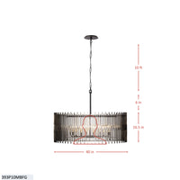 Park Row 10 Light Pendant