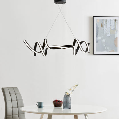 Munich LED Horizontal Chandelier | Black
