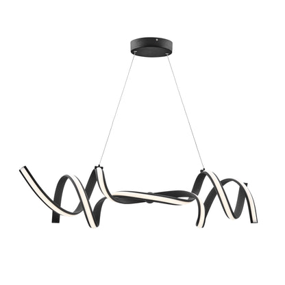Munich LED Horizontal Chandelier | Black