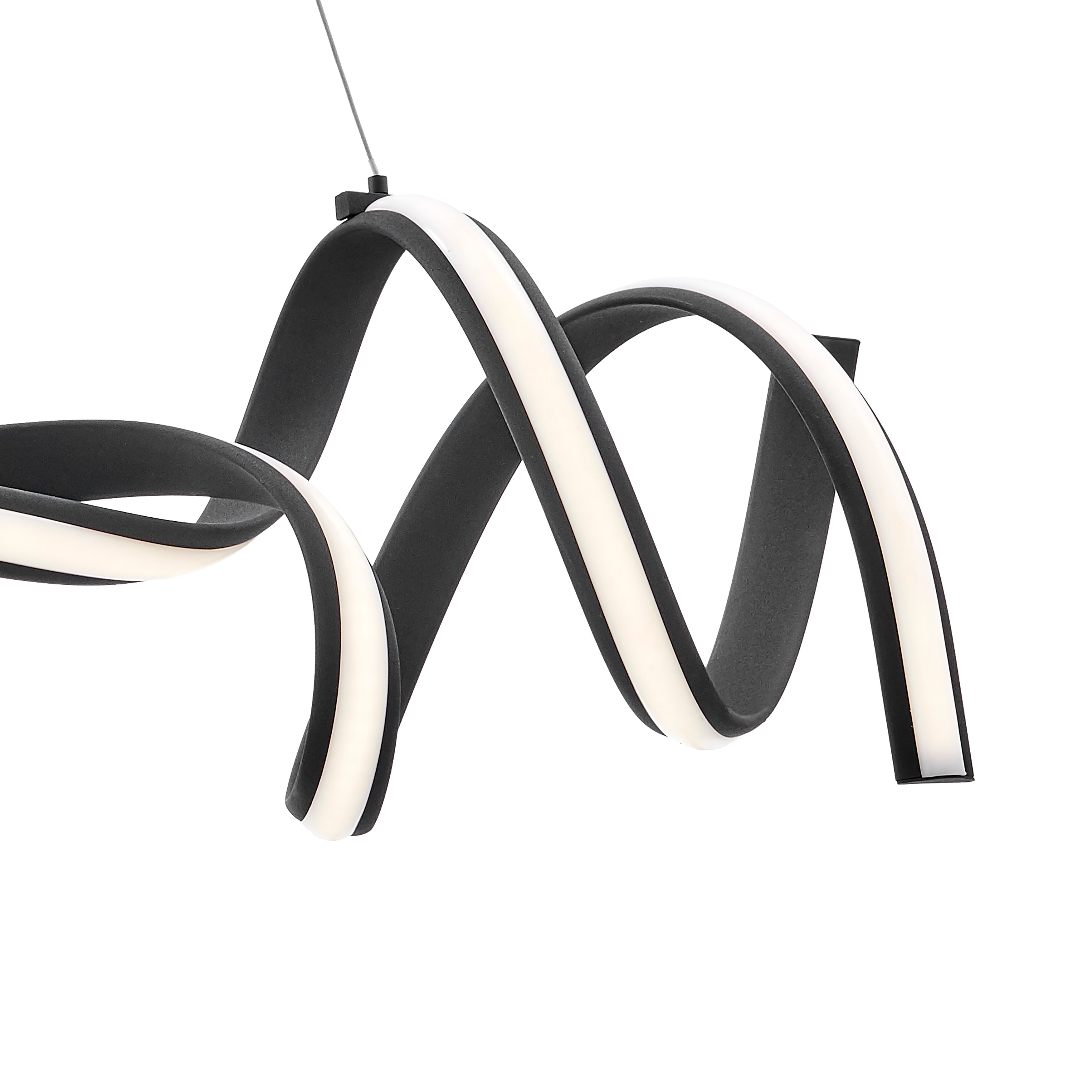 Munich LED Horizontal Chandelier | Black