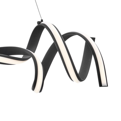 Munich LED Horizontal Chandelier | Black