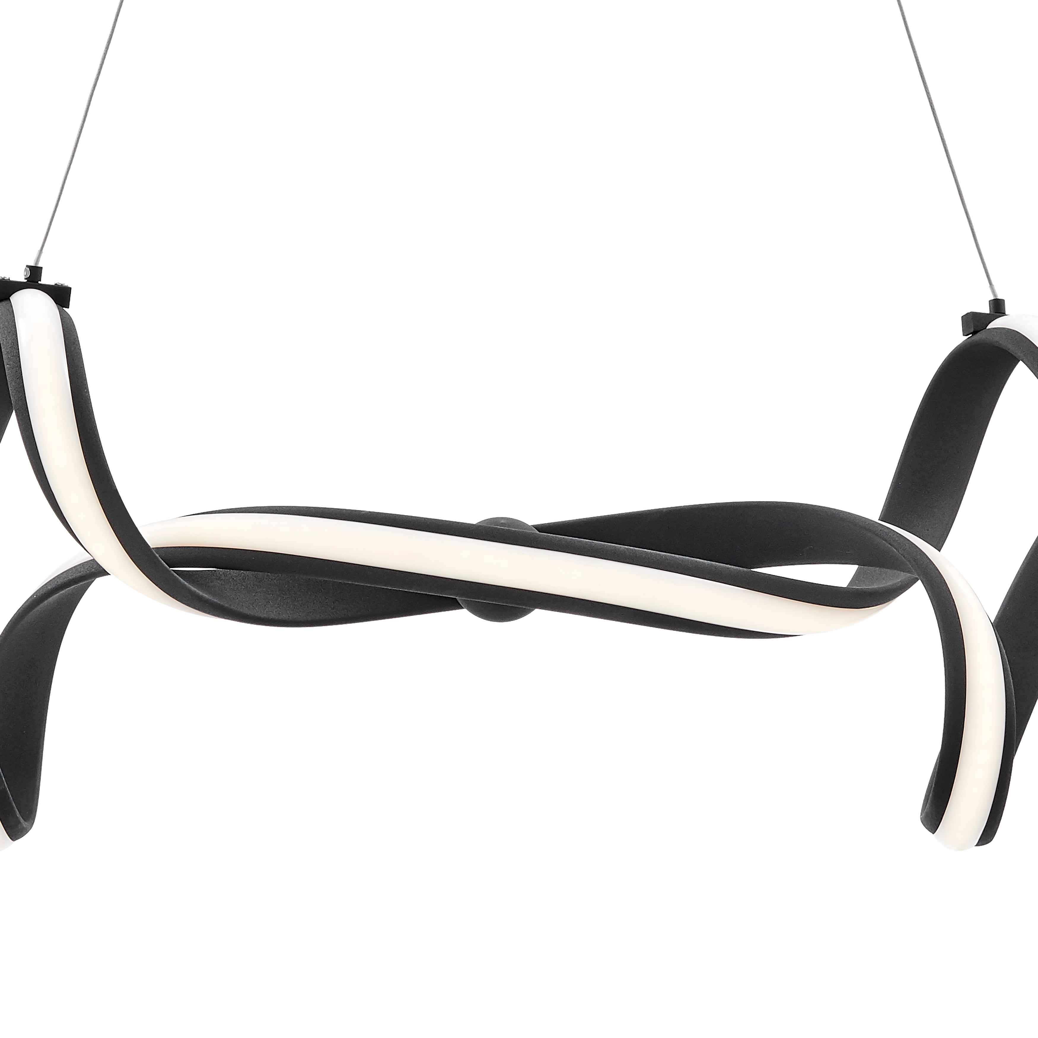 Munich LED Horizontal Chandelier | Black