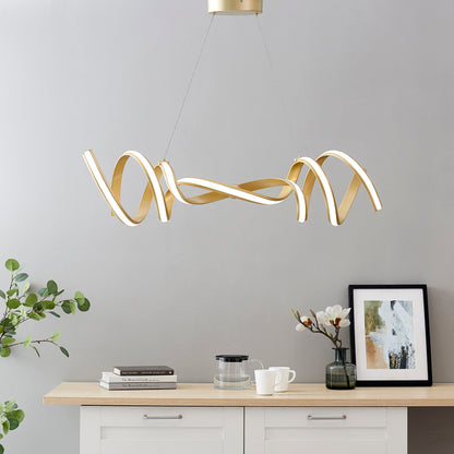 Munich LED Horizontal Chandelier | Gold