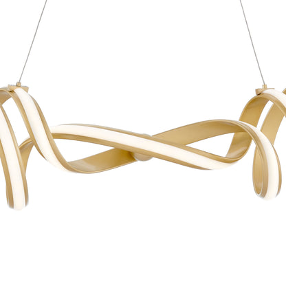 Munich LED Horizontal Chandelier | Gold