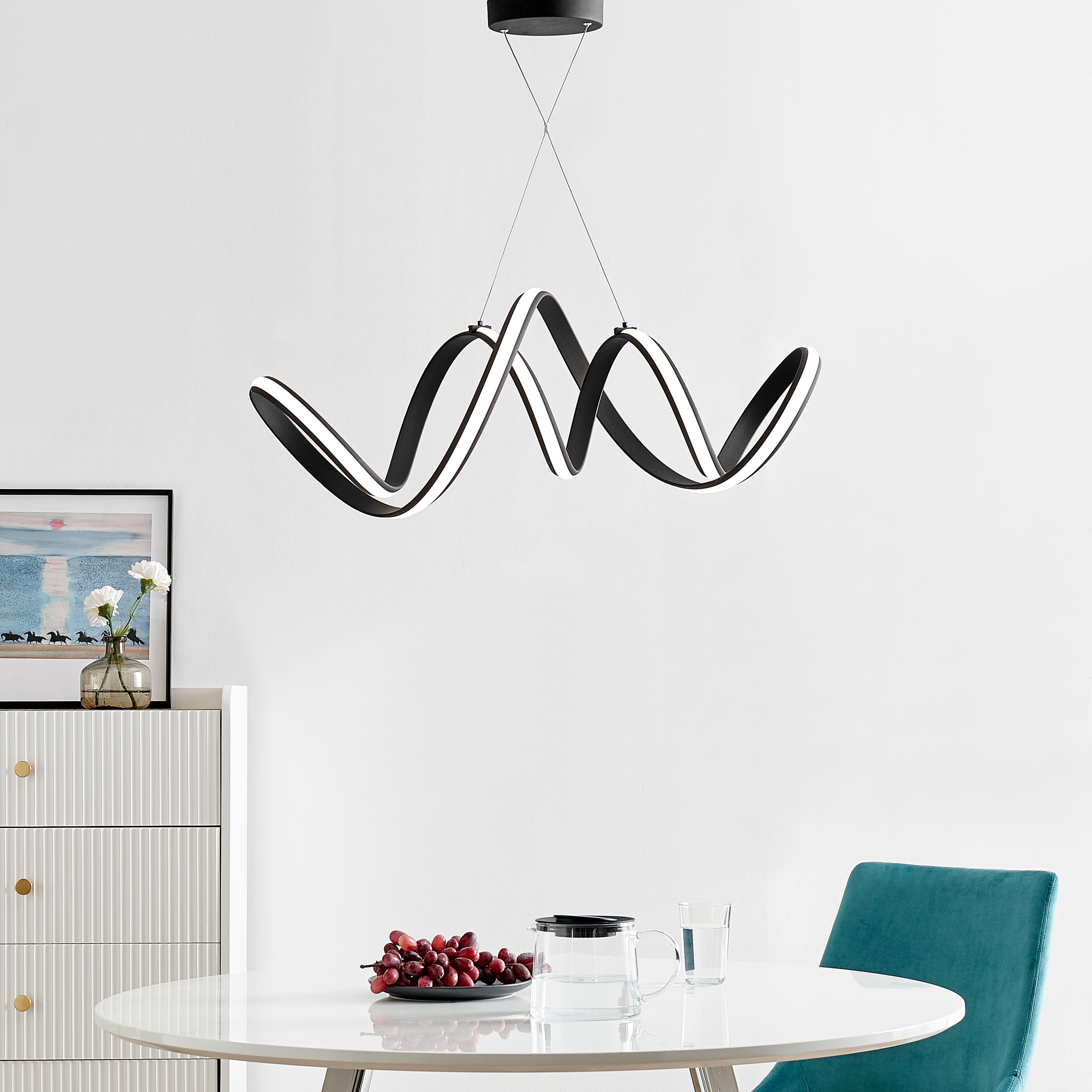 Seville LED Chandelier | Black