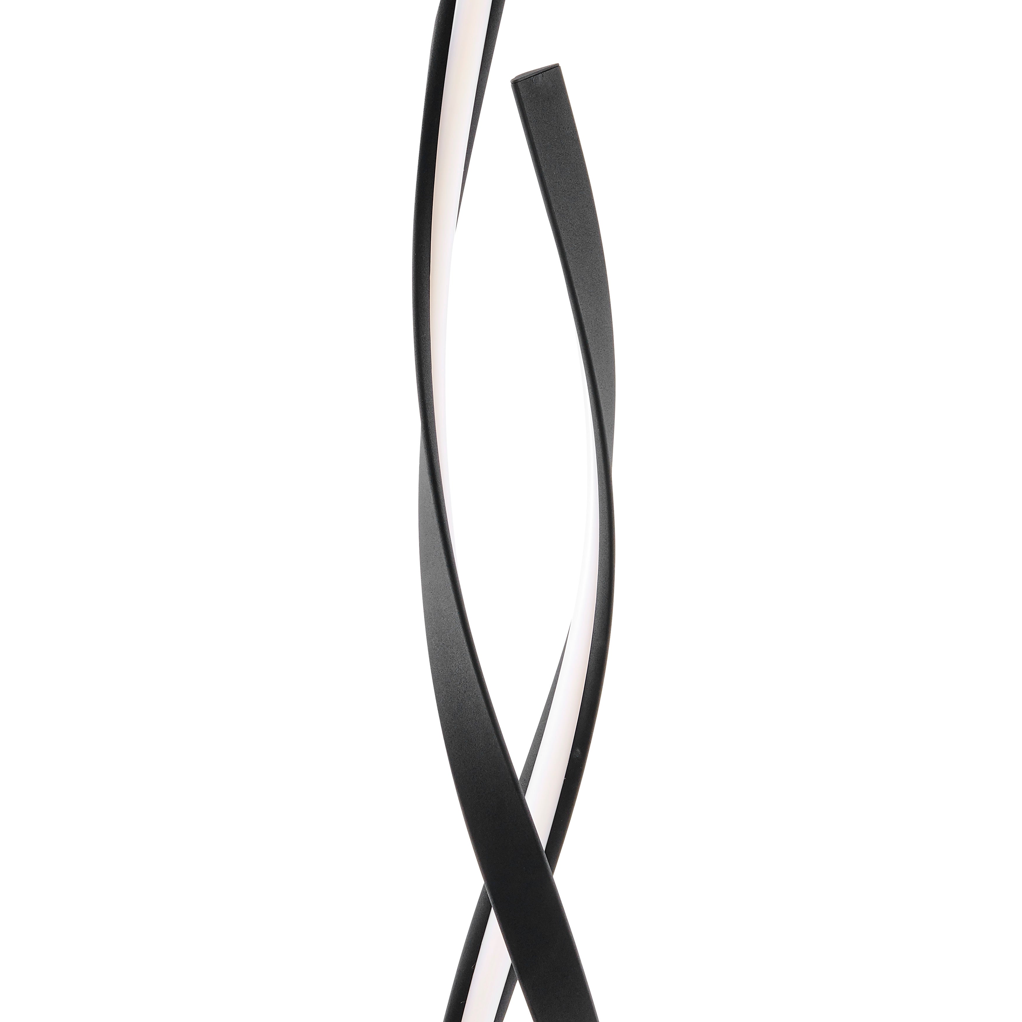 Matte Black Vienna LED 55" Tall Floor Lamp | Dimmable