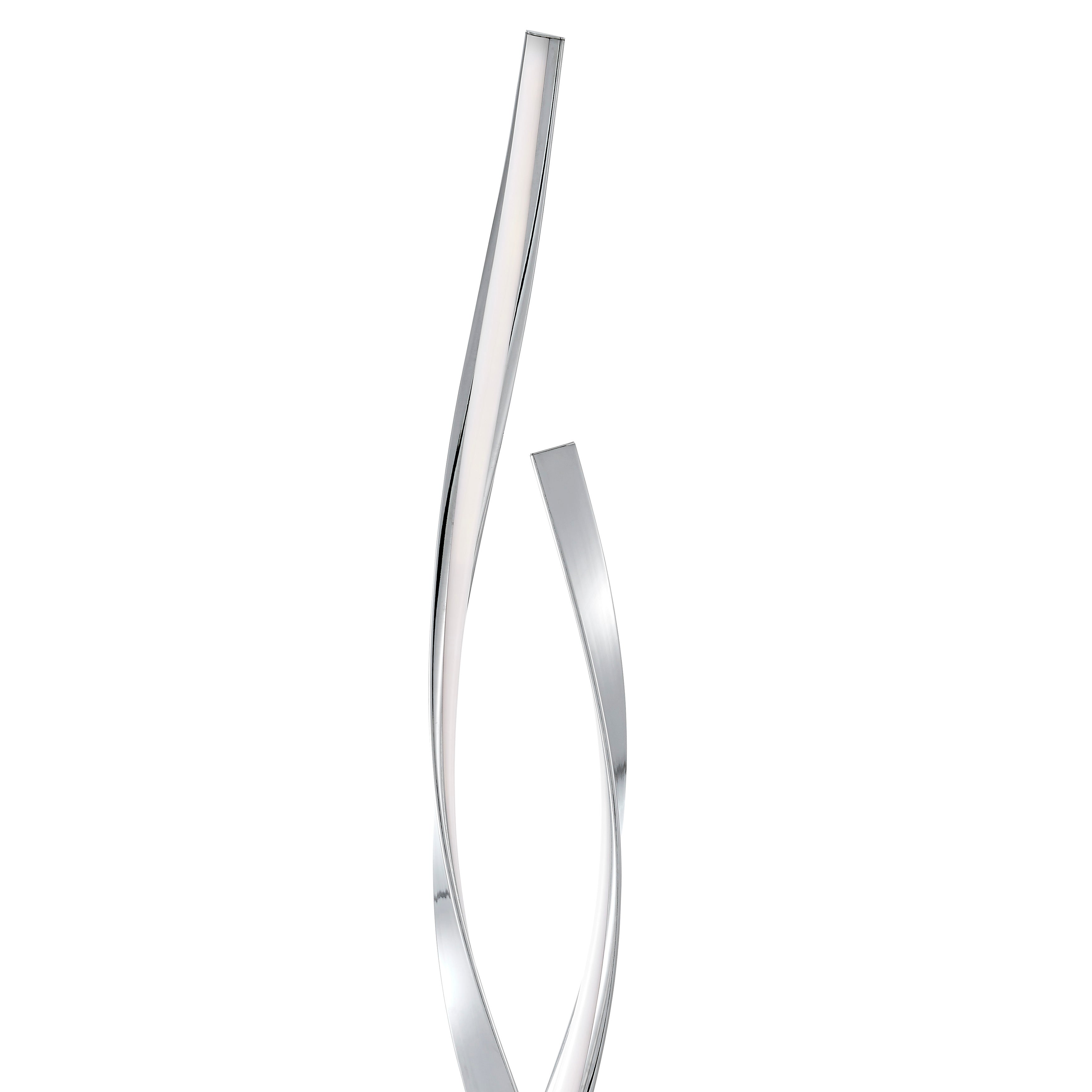 Chrome Vienna LED 55" Tall Floor Lamp | Dimmable