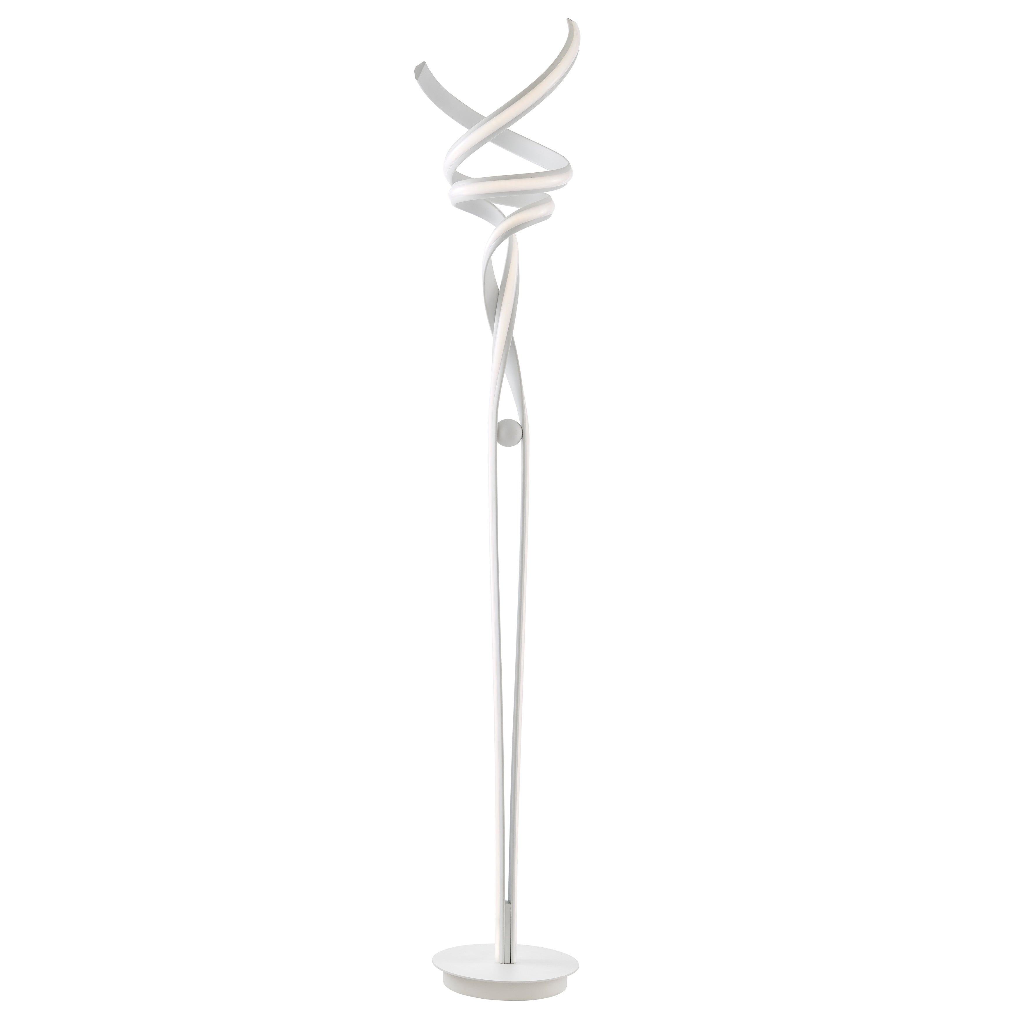 Munich LED White 63" Floor Lamp | Dimmable