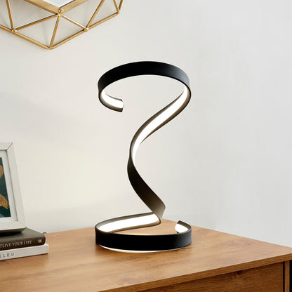 Hamburg Black Table Lamp | LED Strip & Dimmable Switch