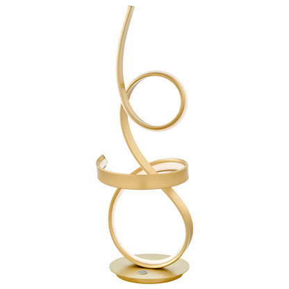 Amsterdam Gold Table Lamp | LED Strip & Touch Dimmer