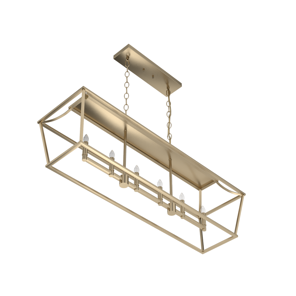Laurel Ridge 42-inch 6-light Alturas Gold Linear Chandelier