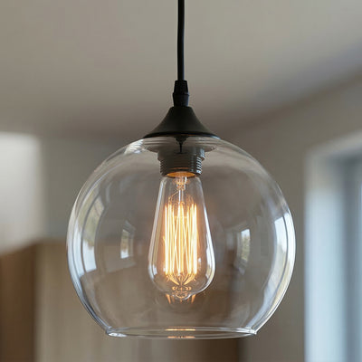 Clear Glass 1 Light 10 Inch Mini Pendant