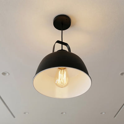 Elisa 1 Light Black Pendant Down Pendant