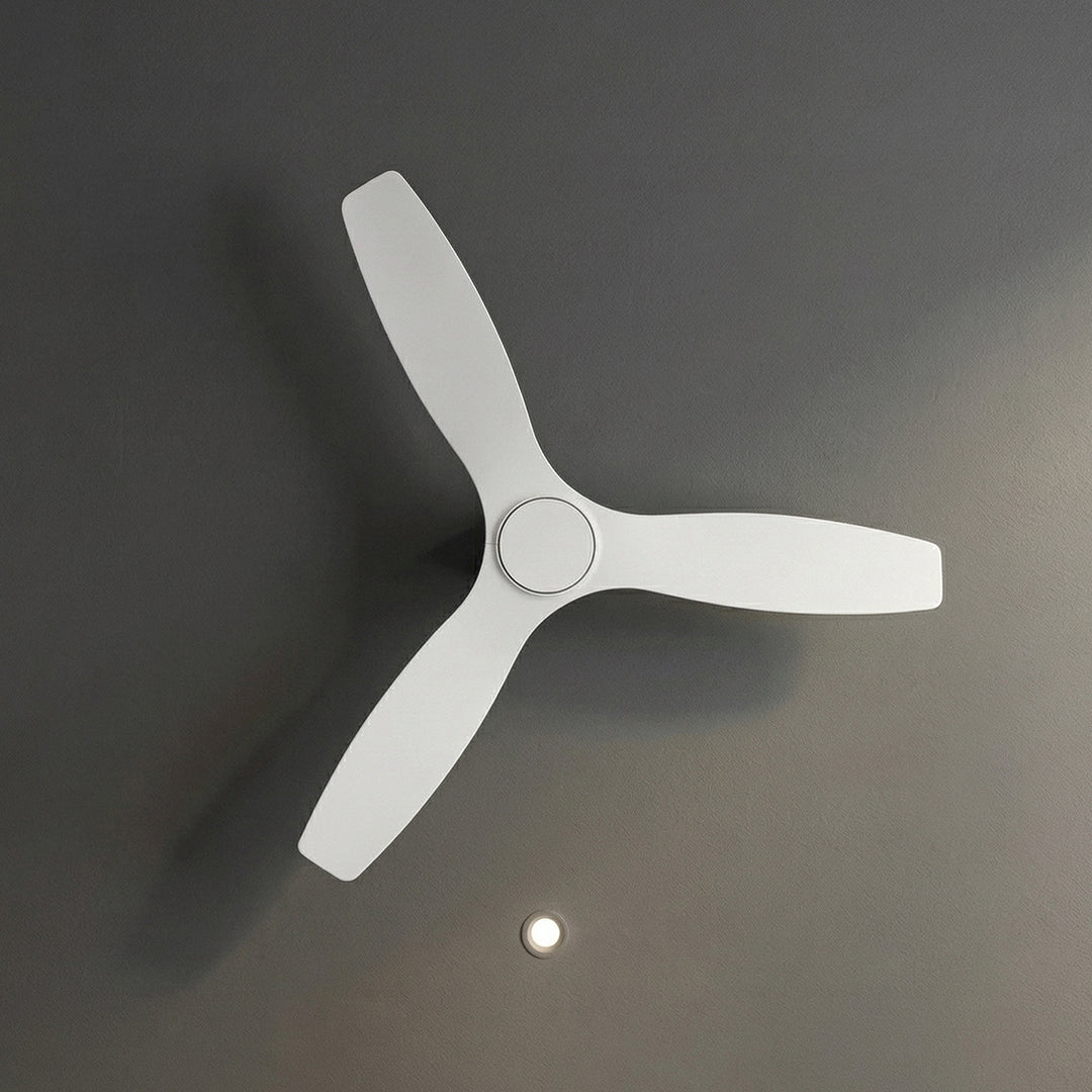 52 Inch Indoor Outdoor DC White Fan with Remote