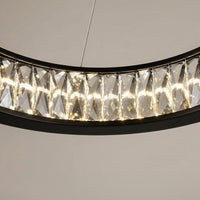 Rosalina Integrated LED Black Chandelier