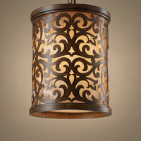 Nicole Brushed Mini Pendant Drum Light