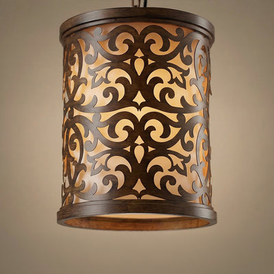 Nicole Brushed Mini Pendant Drum Light