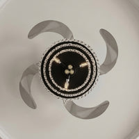 48 Inch Antique Black Retractable Blade Ceiling Fan