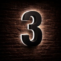 Illuminated Backlit House Numbers – Weather-Resistant LED Address Signs