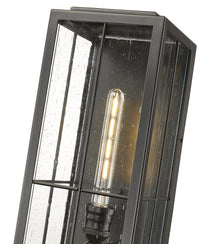 7.5'' Jaxson Powder Coated Black 2 Light Wall Sconce