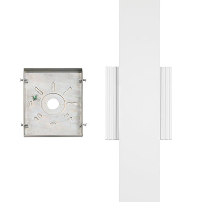 Jacks 48-inch Textured White 5CCT LED Exterior Wall Sconce