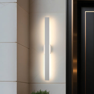 Jacks 48-inch Textured White 5CCT LED Exterior Wall Sconce