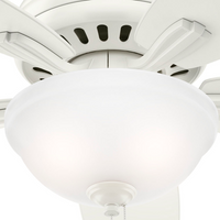 52 inch Newsome Fresh White LED Ceiling Fan with Pull Chain