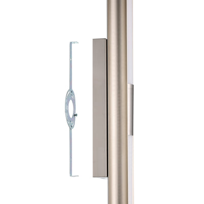Colton 24-inch 2-light Brushed Nickel 5CCT LED Vanity Light with Etched Opal Glass Shades