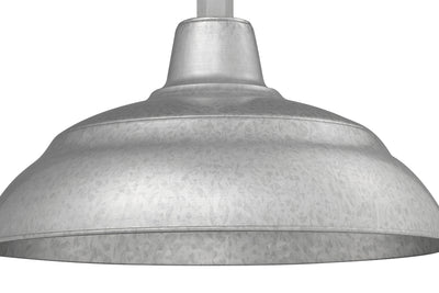 17'' Galvanized Metal R Series Warehouse Shade