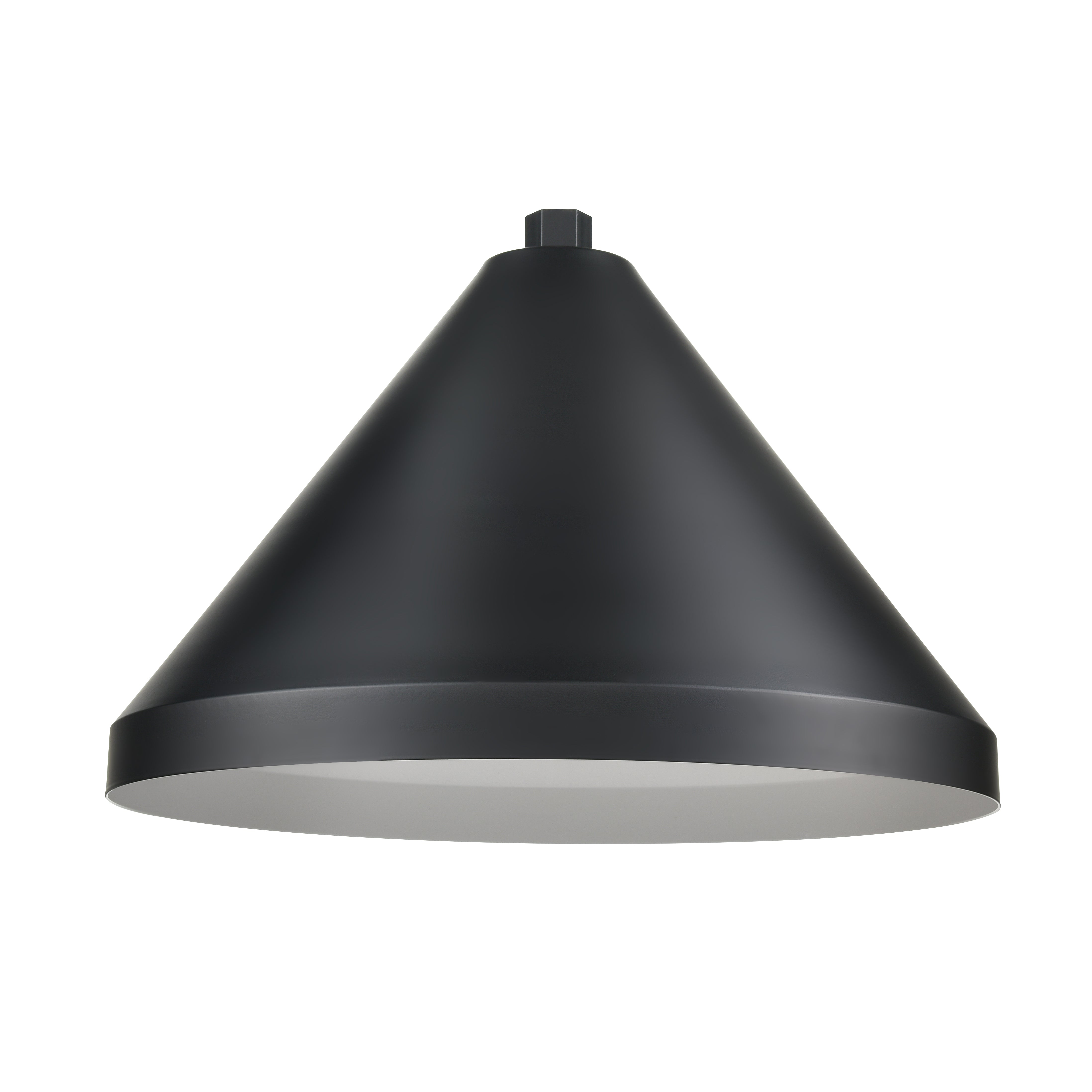 17'' Satin Black Aluminum R Series Wide Cone Shade