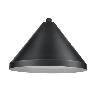 17'' Satin Black Aluminum R Series Wide Cone Shade