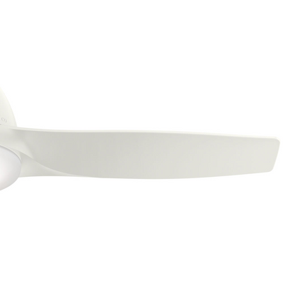 Casablanca 44 inch Wisp Fresh White Ceiling Fan with LED Light Kit and Handheld Remote