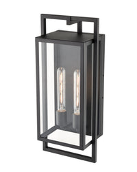 8.4'' Agatha Textured Black 2 Light Wall Sconce