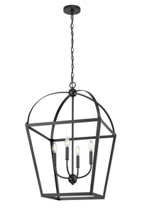 31.75'' Kelsey Matte Black 4 Light Pendant