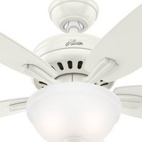 52 inch Newsome Fresh White LED Ceiling Fan with Pull Chain
