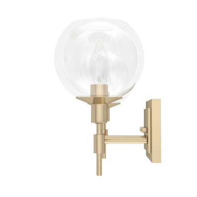 Xidane 18.25-inch 2-light Alturas Gold Vanity Light with Clear Glass