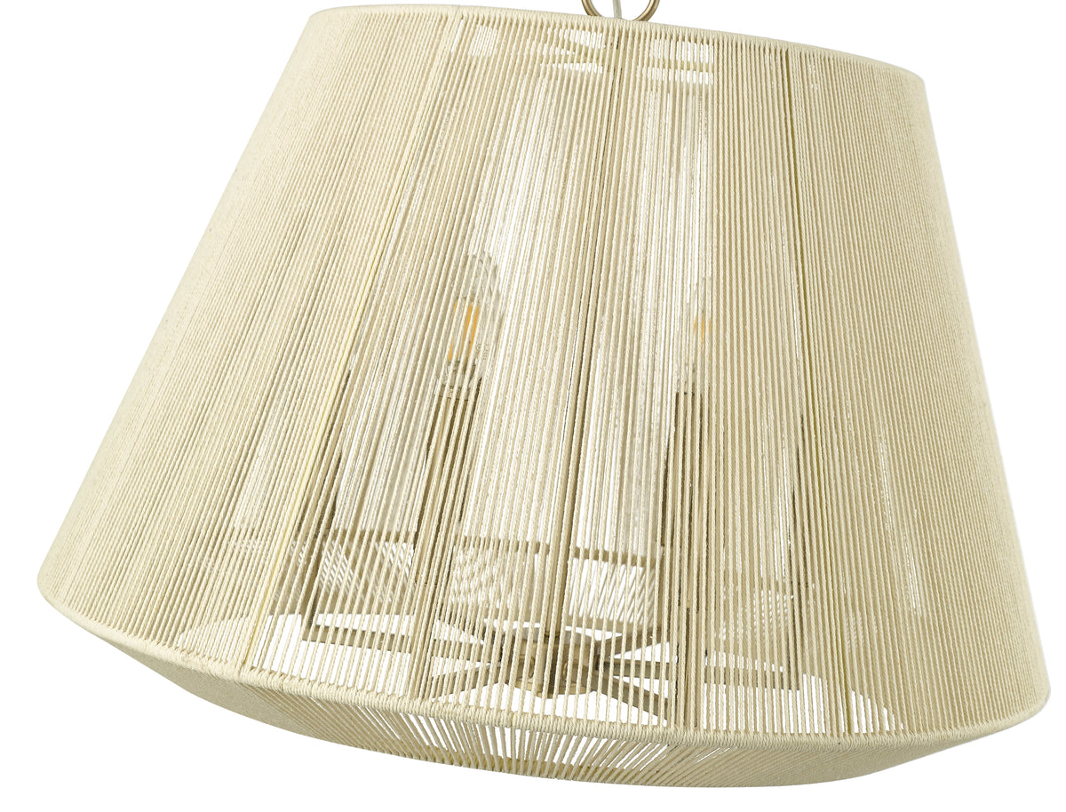 15.4'' Sterling Modern Gold 6 Light Pendant