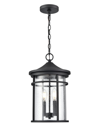 17.5'' Namath Textured Black 2 Light Hanging Lantern