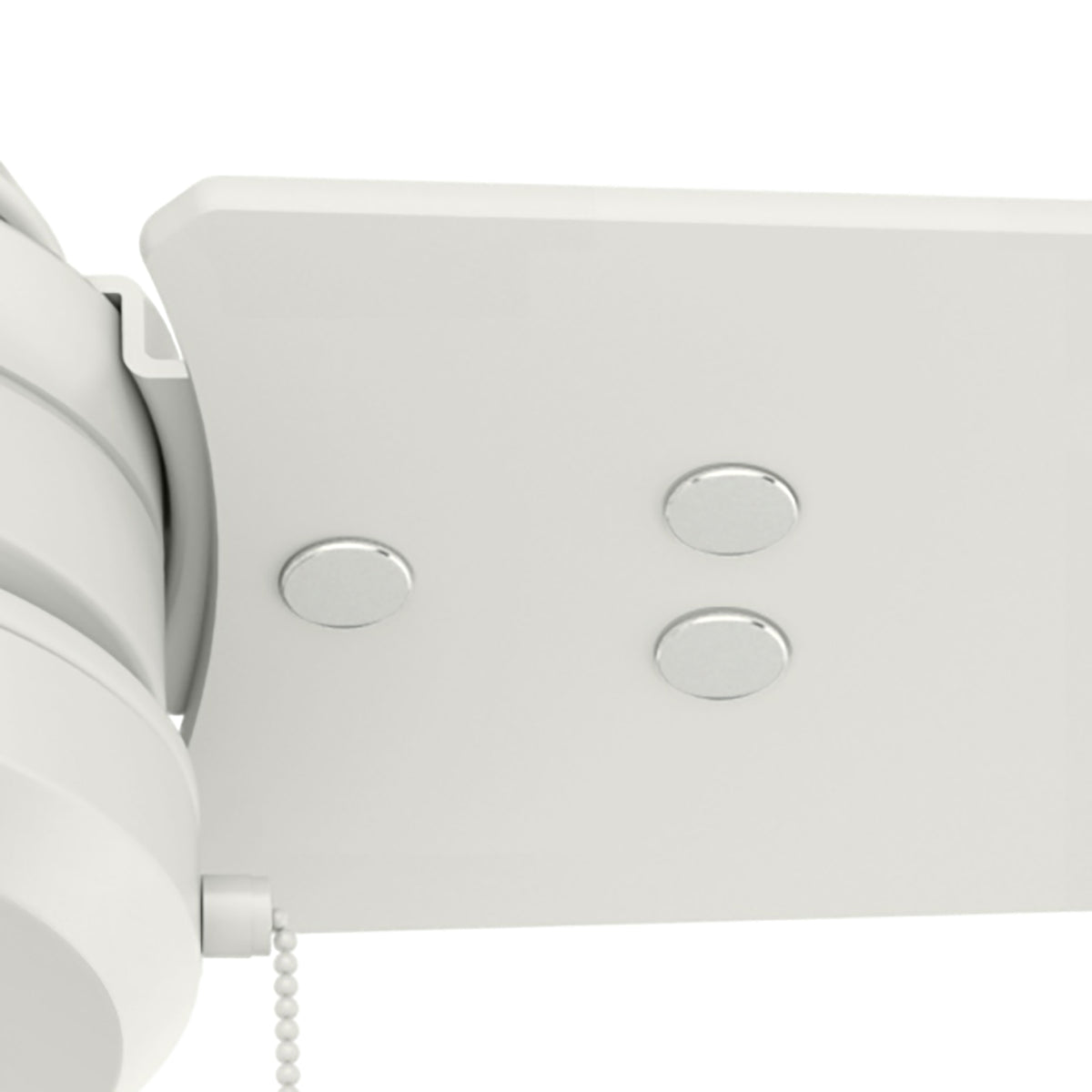 52 inch Cassius Fresh White Damp Rated Ceiling Fan and Pull Chain