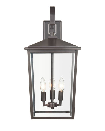 11'' Fetterton Powder Coated Bronze 3 Light Wall Sconce